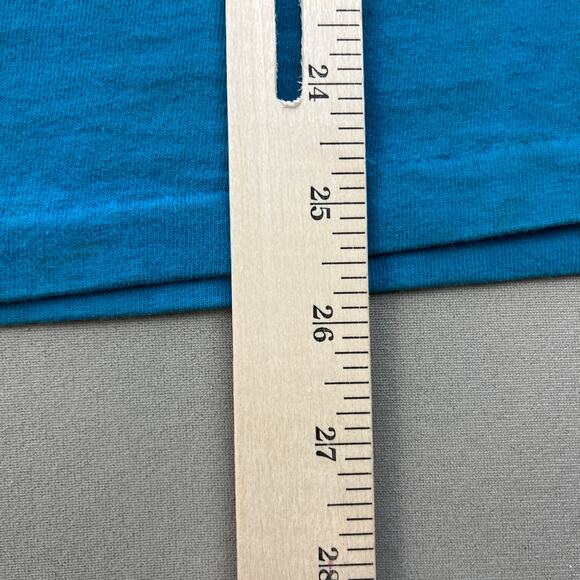 Vintage Blue T-Shirt Adult Small Oneita Blank Single Stitch Basic Made USA 90s - Picture 12 of 13